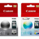 Cartuchos Canon Preto e Colorido