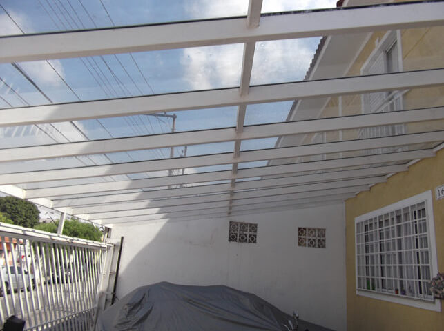 Cobertura de Vidro Transparente