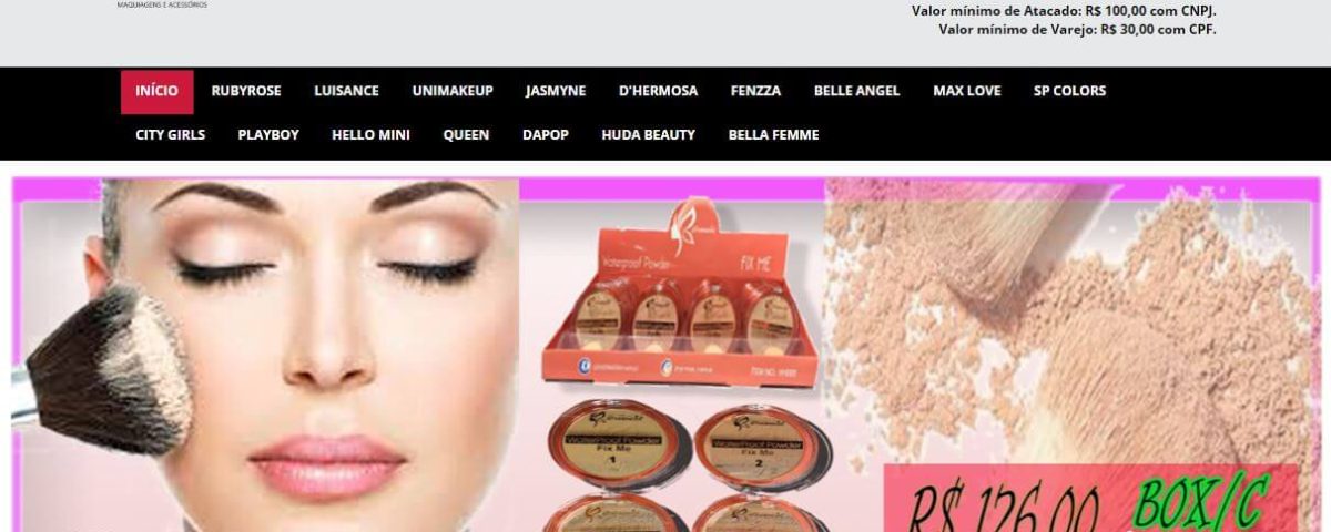 Site para comprar maquiagem para revenda