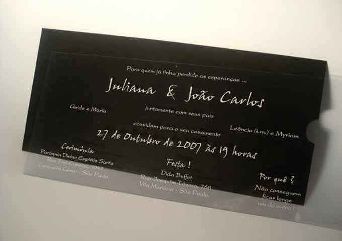 Convites em Acrílico