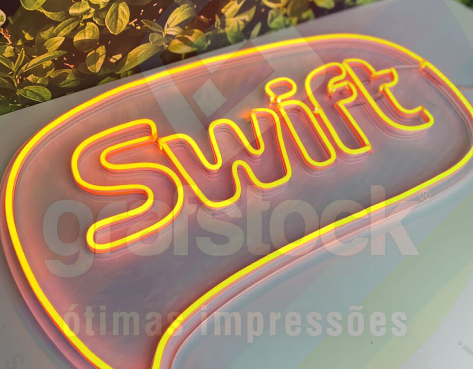 Letreiro luminoso led