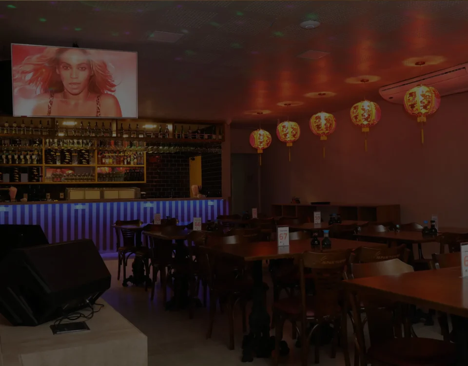Espaço para eventos com comida japonesa