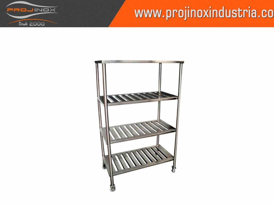 Estante Quatro Planos Inox