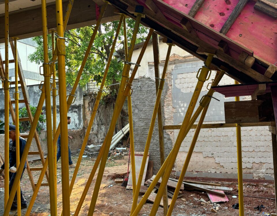 Escoramento para laje Santo André