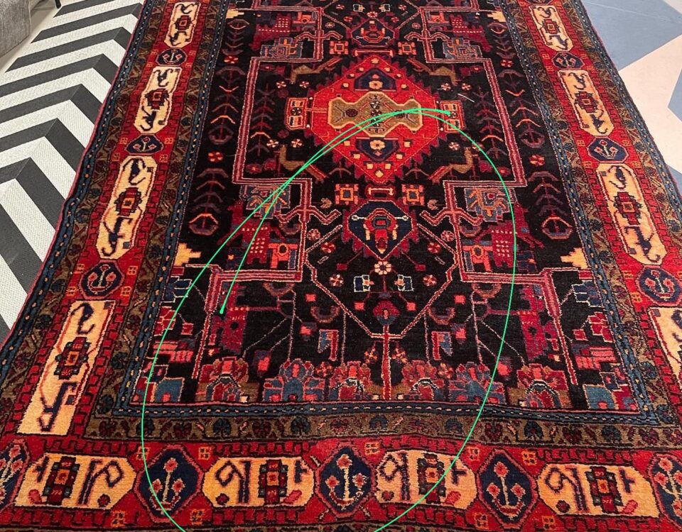 Colocação antiderrapante em tapete