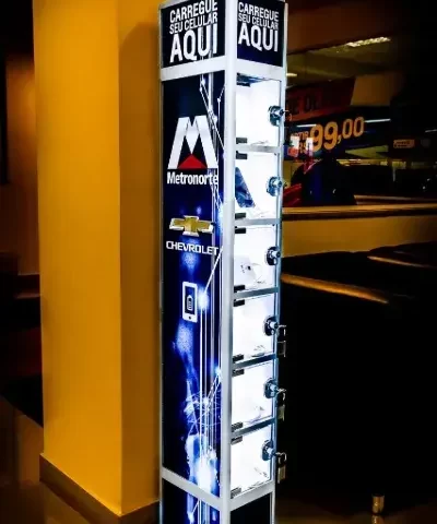 Totem Carregador de Celular para Eventos