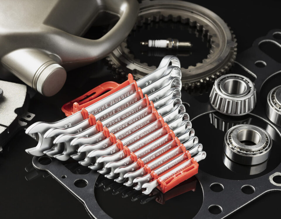 Loja de peças no varejo