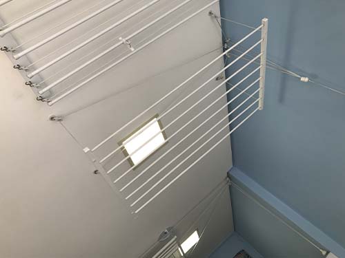 Varal com motor elétrico