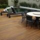 deck de madeira area externa