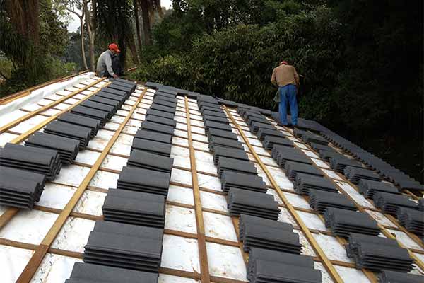 estrutura em madeira para telhado