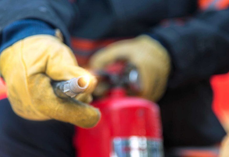 Vistoria do corpo de bombeiros na zona leste